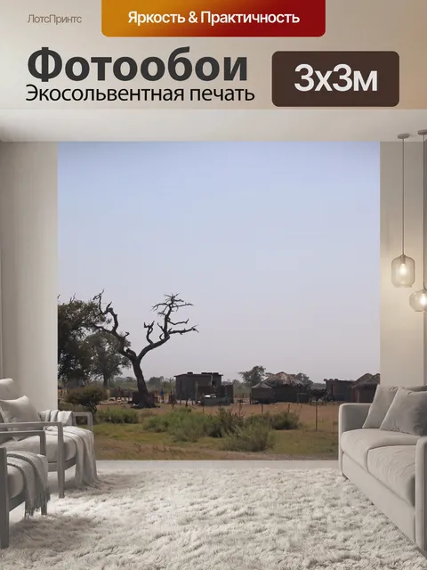 Фотообои сельская усадьба в ботсване