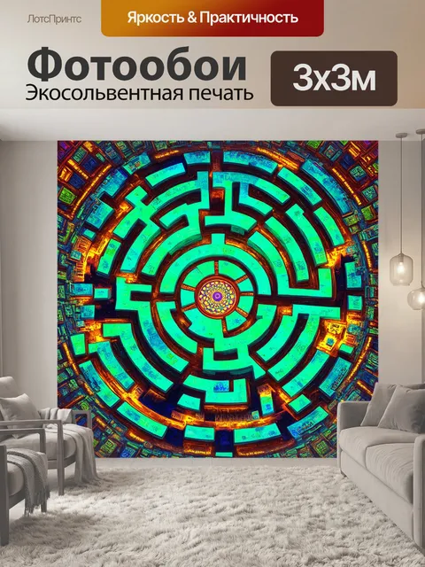 Фотообои используйте метафору лабиринта для передачи сложности закона