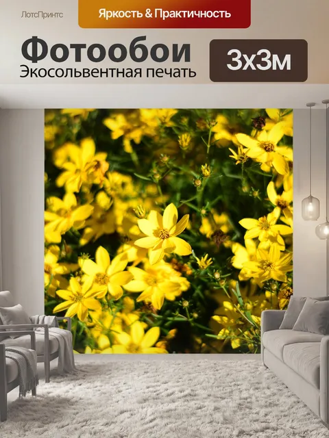 Фотообои Желтые цветы
