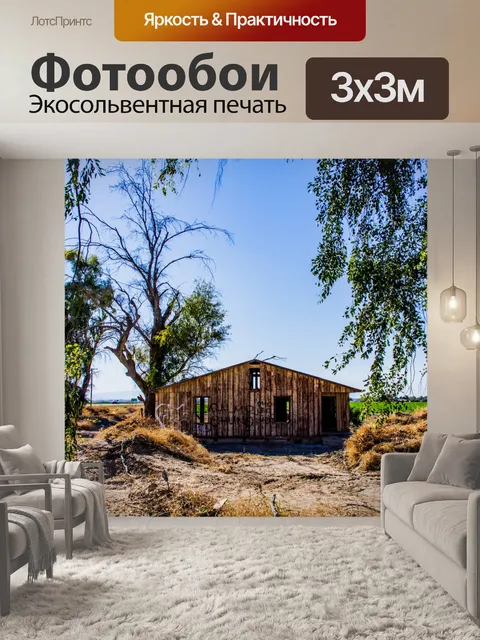 Фотообои граффити Гранж Хижина