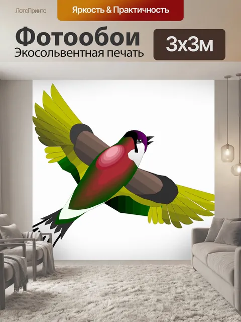 Фотообои (тропических) птицы