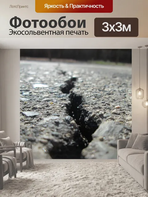 Фотообои Асфальт Crack 1