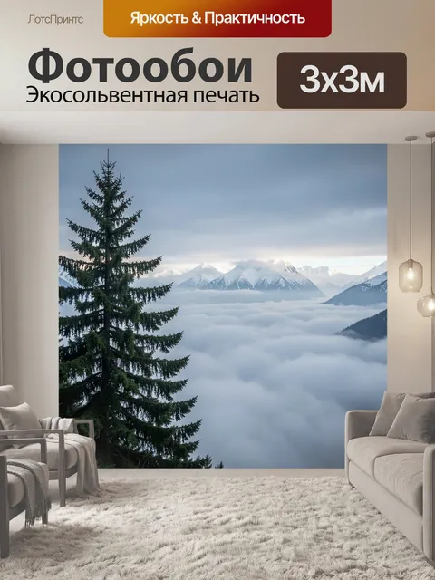 300 × 300 см · Экосольвентная печать