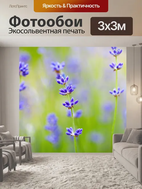 Фотообои цветы и размытый фон