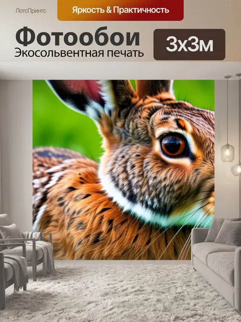 Фотообои с зайцем