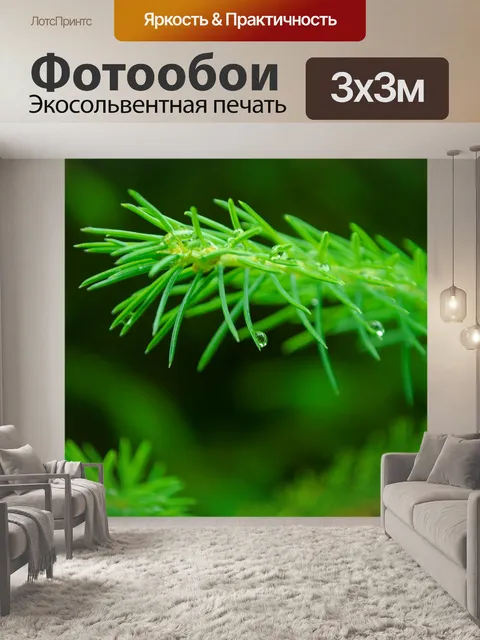 Фотообои Зеленая ветка