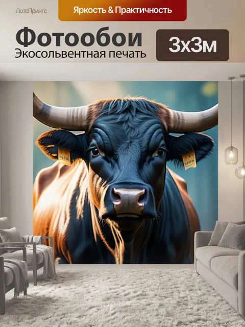 Фотообои с быком