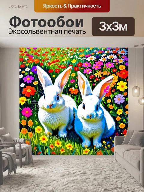 Фотообои животные в стиле постимпрессионизм
