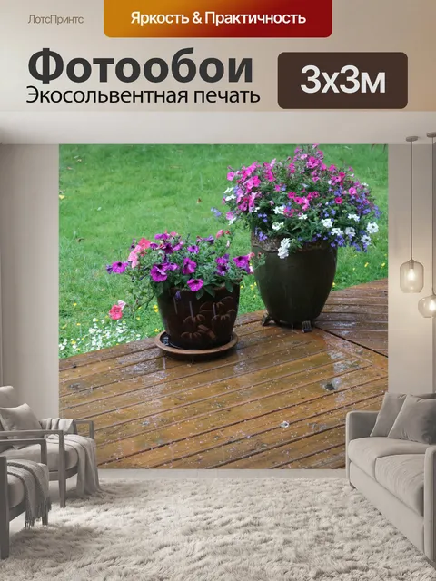 Фотообои сильный град