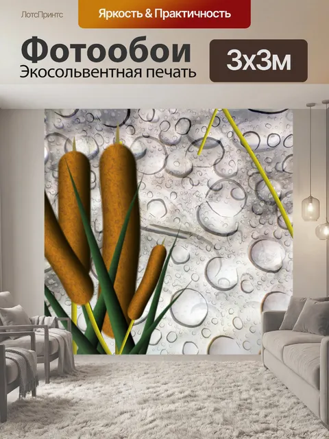 Фотообои Кэттейл в дождь