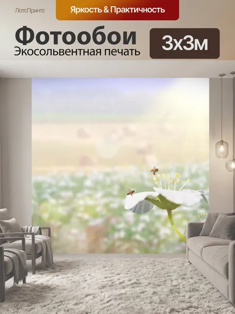 Фотообои Bee Товарищеские маки