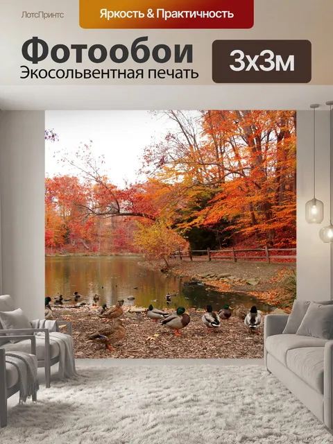 Фотообои Озеро с утками