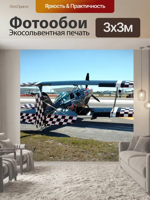 Фотообои Самолет на авиашоу