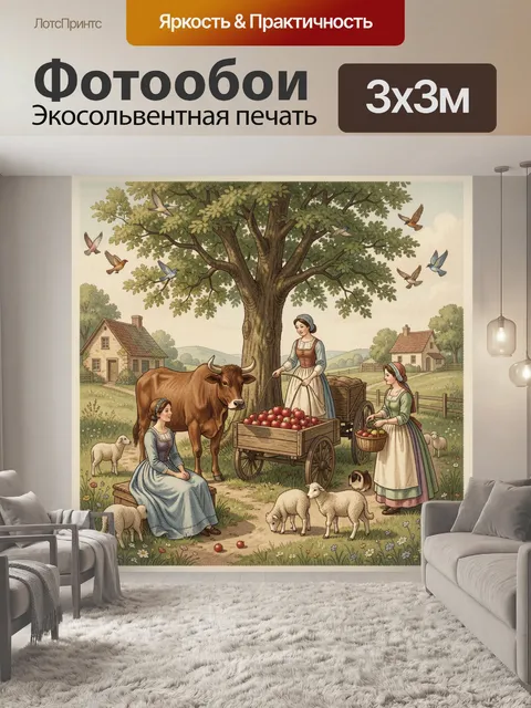 300 × 300 см · Экосольвентная печать