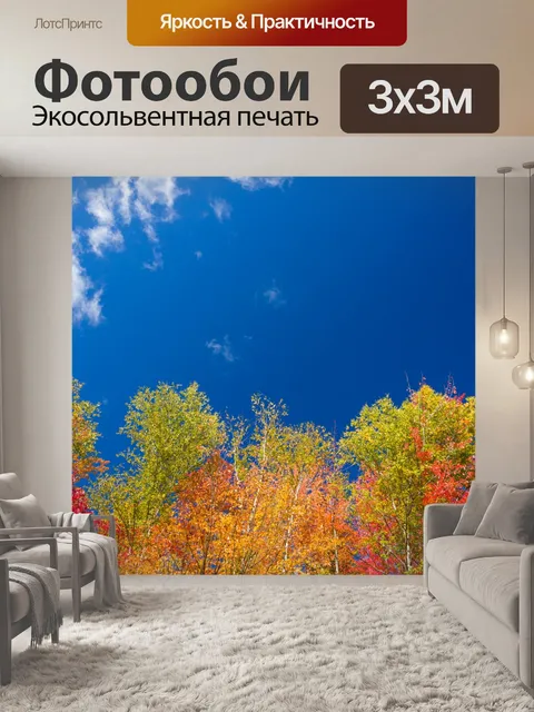 Фотообои Деревья осенью