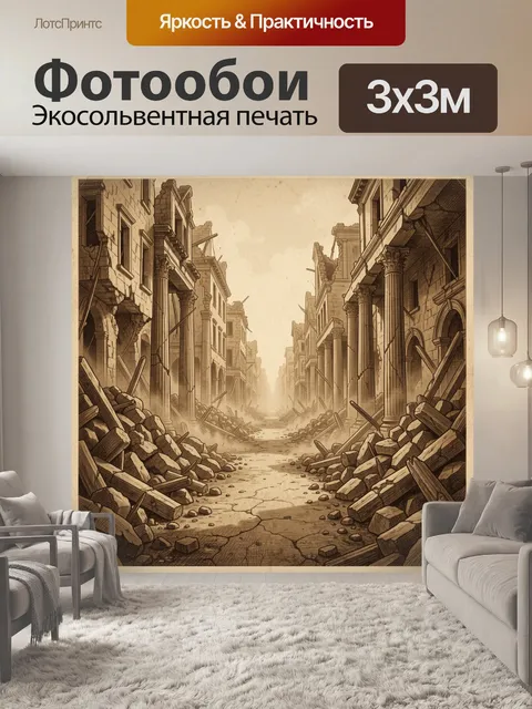 Фотообои Городские развалины с колоннадами