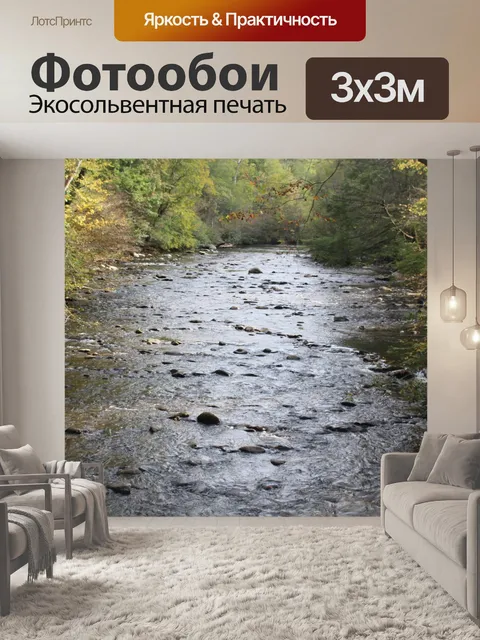 Фотообои Мелкий поток