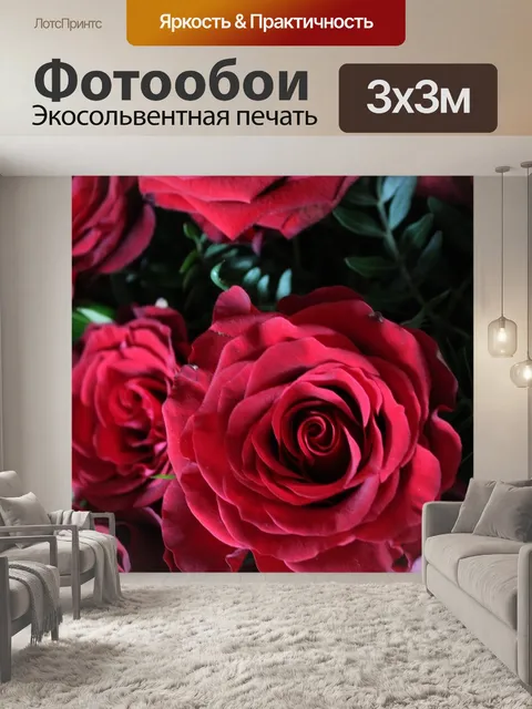 Фотообои Красные розы