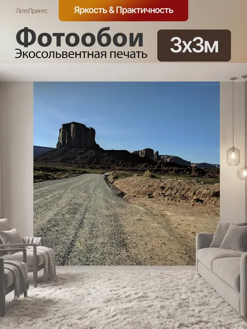Фотообои Пустынная дорога