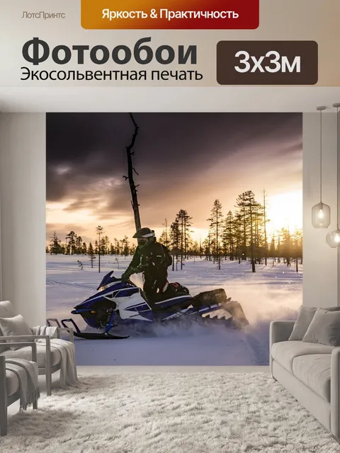 Фотообои Снегоходы