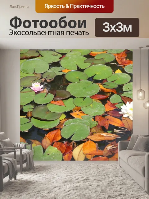 Фотообои Водяные лилии