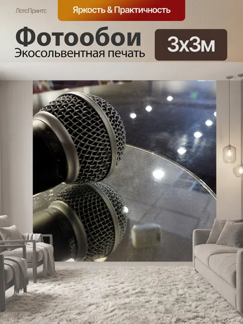 Фотообои Сингера Микрофон