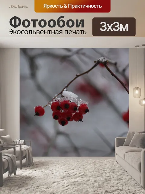 Фотообои Снег