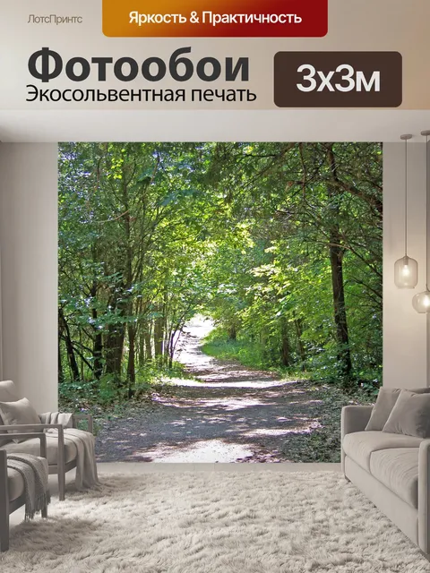 Фотообои Путь в лес