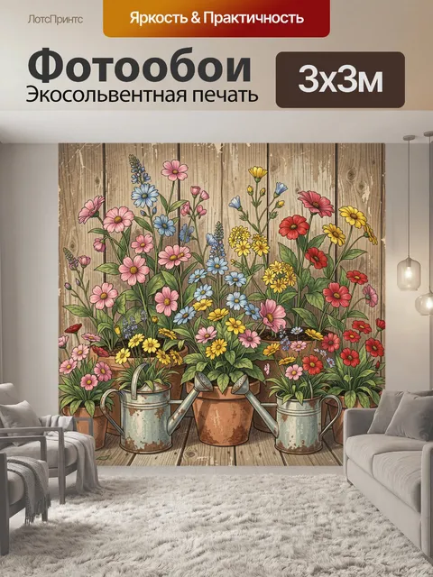 300 × 300 см · Экосольвентная печать