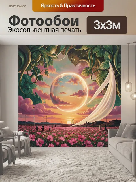 300 × 300 см · Экосольвентная печать