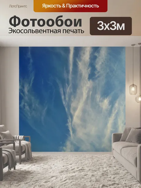 Фотообои дымчатый облака перьев