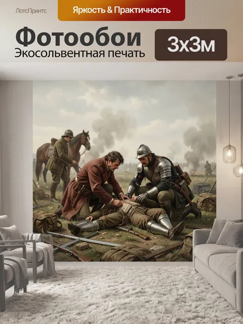 Фотообои Полевой лазарет после боя