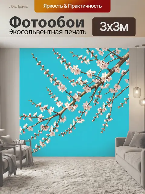 300 × 300 см · Экосольвентная печать