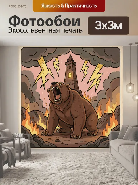 300 × 300 см · Экосольвентная печать