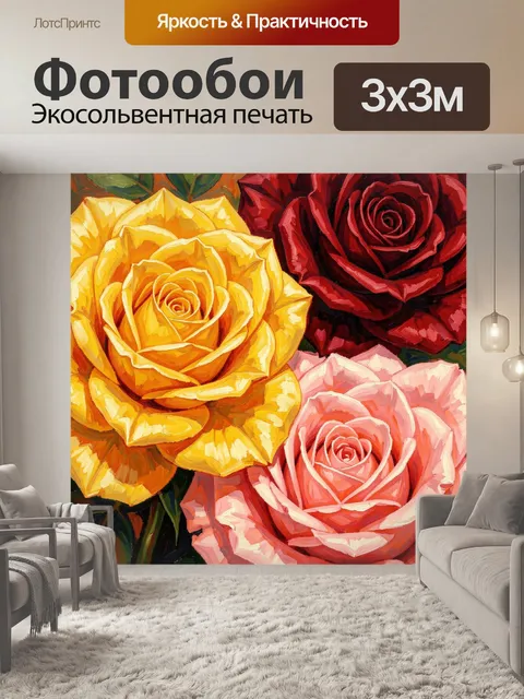 300 × 300 см · Экосольвентная печать