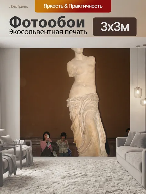 Фотообои Париж Лувр Венера Статуя