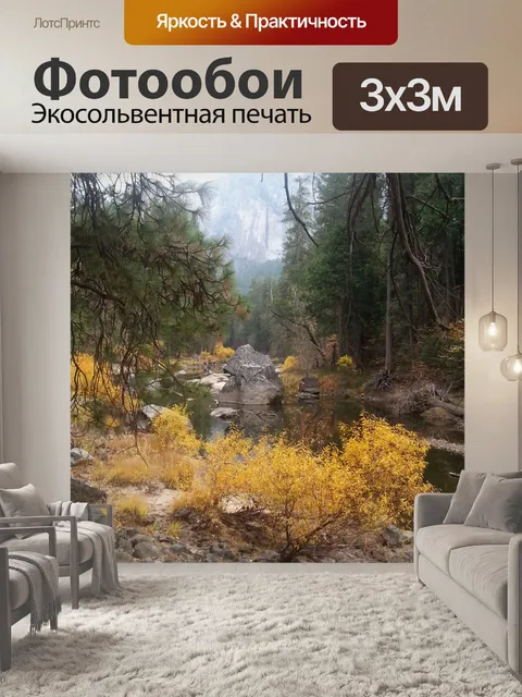 Фотообои Русло реки в Йосемити