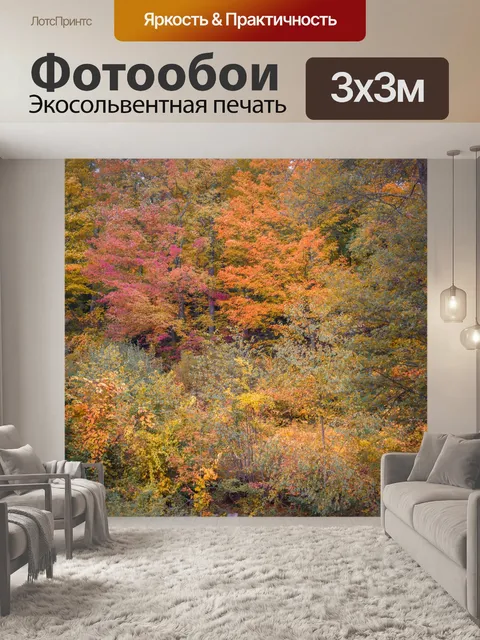 Фотообои Осенние деревья фон