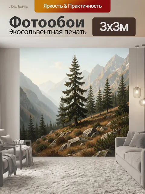 300 × 300 см · Экосольвентная печать