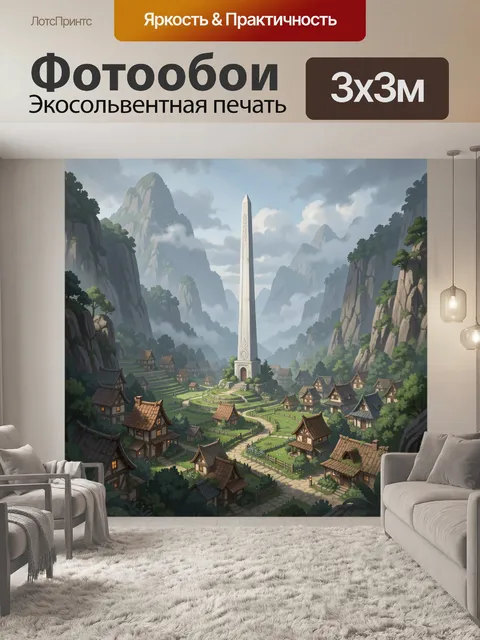 300 × 300 см · Экосольвентная печать