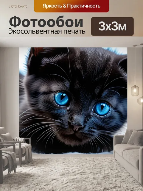 Фотообои с котенком