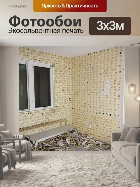 Фотообои Ремонт дома под снос