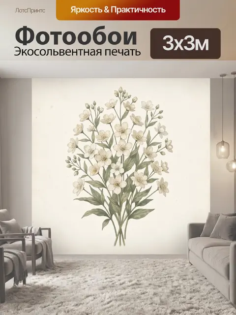 300 × 300 см · Экосольвентная печать