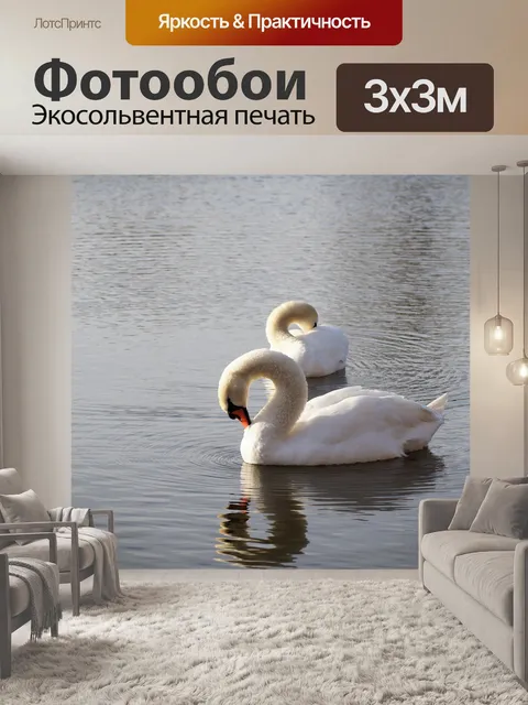 Фотообои Лебеди