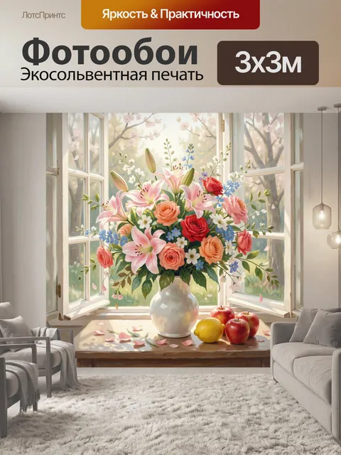 300 × 300 см · Экосольвентная печать