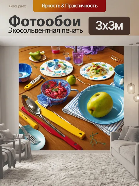 Фотообои натюрморт с домашней утварью рисунок