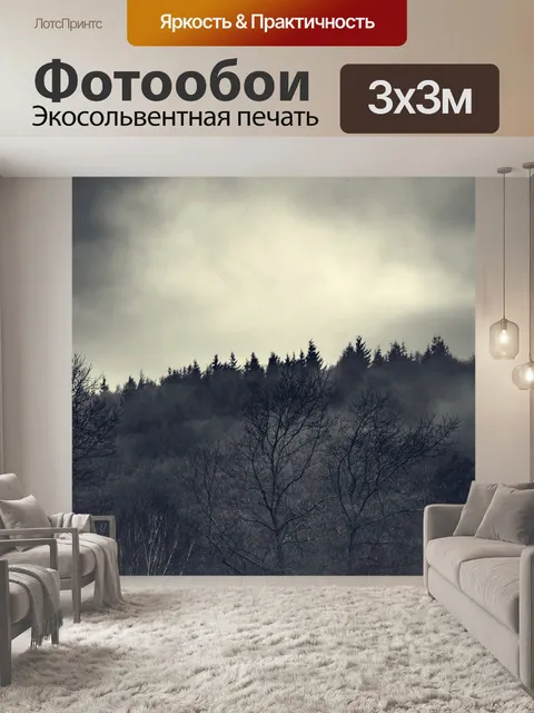 Фотообои Туманный лес
