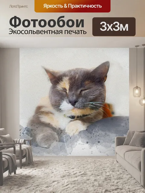Фотообои Кошка