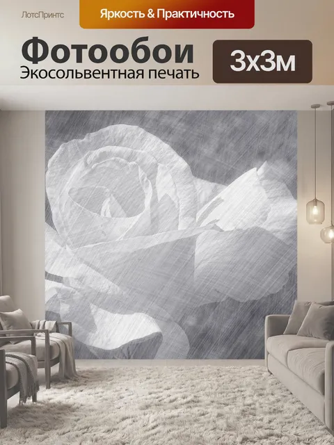 Фотообои Эскиз розы