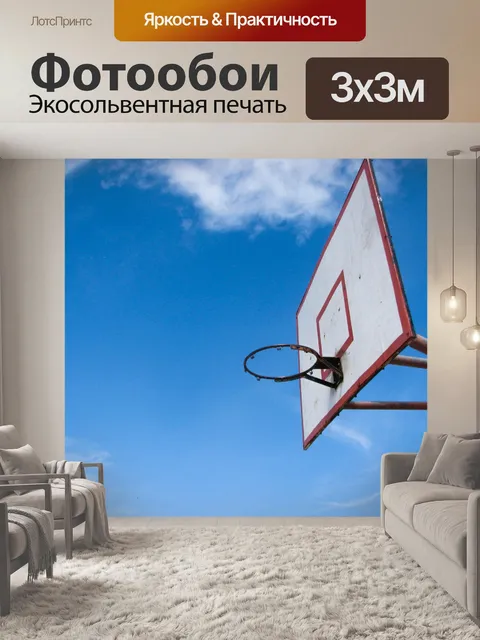 Фотообои Баскетбол в небе